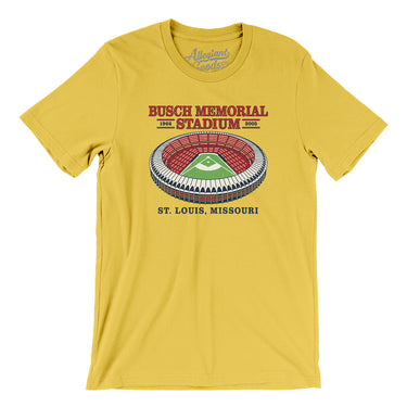 Busch Memorial Stadium Men/Unisex T-Shirt-Allegiant Goods Co. Vintage Sports Apparel